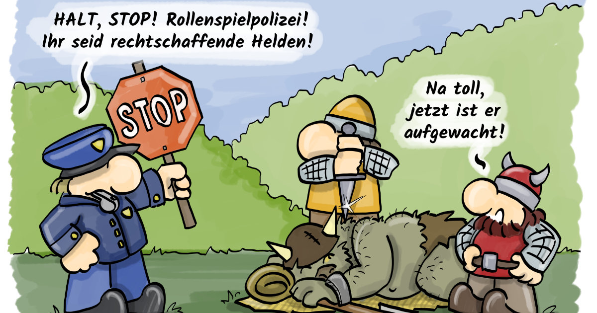 Cartoon: Gesinnung - kleine-helden.de