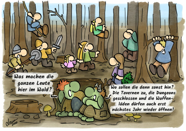 Cartoon-Wald