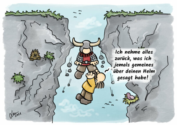 Cartoon - Hörnerhelme