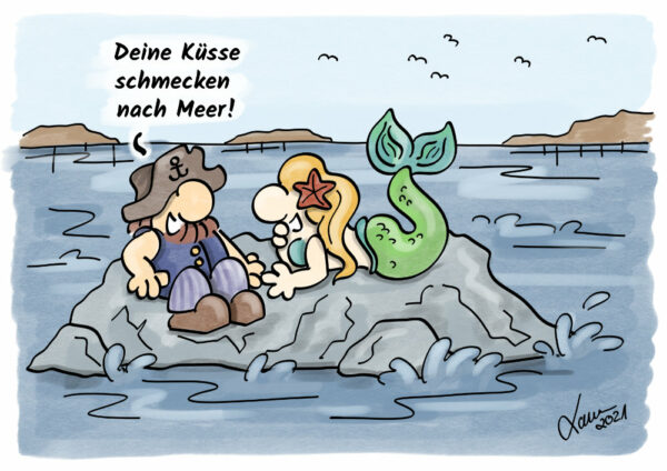 Cartoon Urlaub