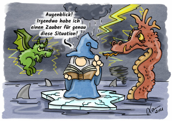 Cartoon - Zauberbücher