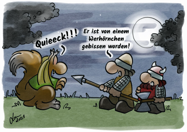 Cartoon-Werhörnchen