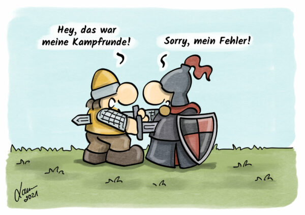 Cartoon - Kampfrunden