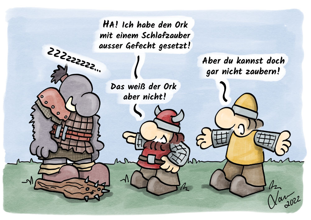 Cartoon: Schummeln