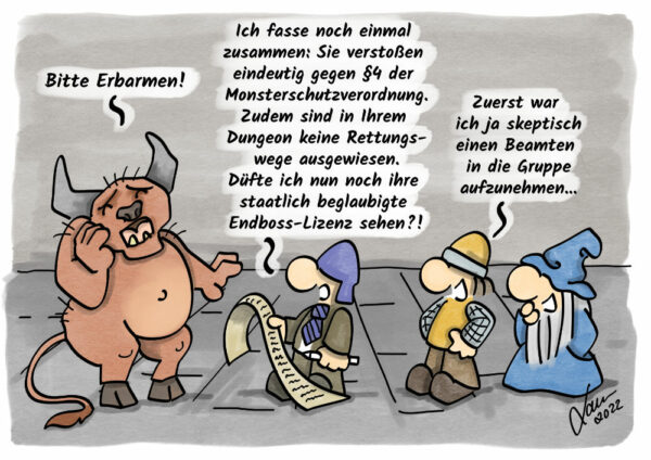 Cartoon Bürokratie kleinehelden.de