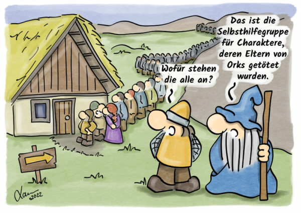 Cartoon-Vorgeschichte