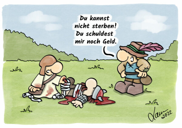 Cartoon - Schulden