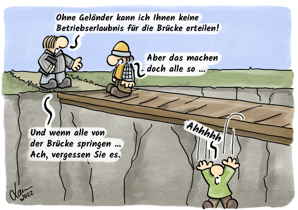 Kleine Helden.de - Cartoon - Brücken