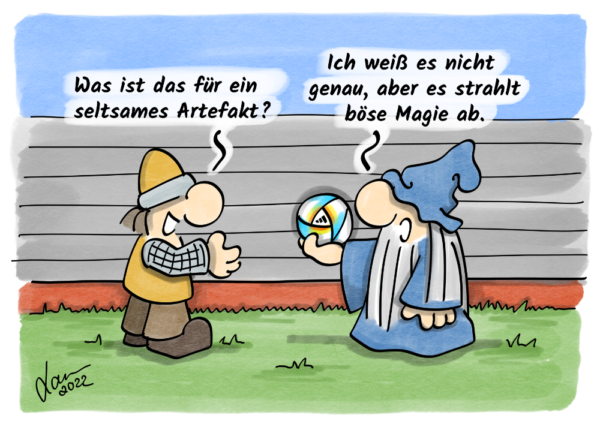 Cartoon - Fussball
