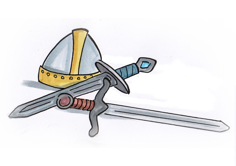 Helm und Schwert