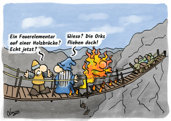 Cartoon-Unzufrieden