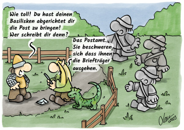 Cartoon - Postbote