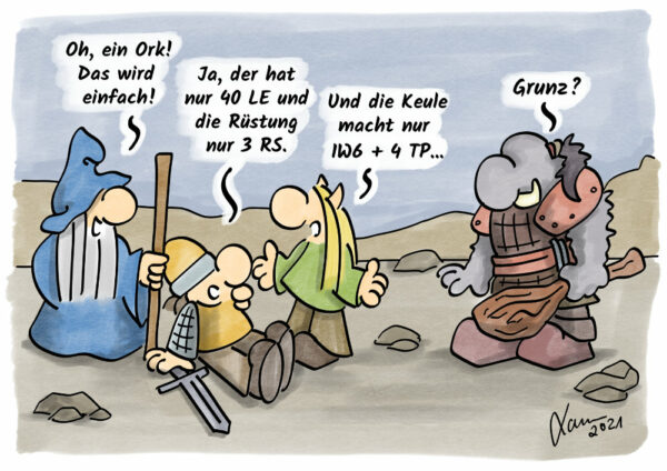 Cartoon - Gegnerwerter