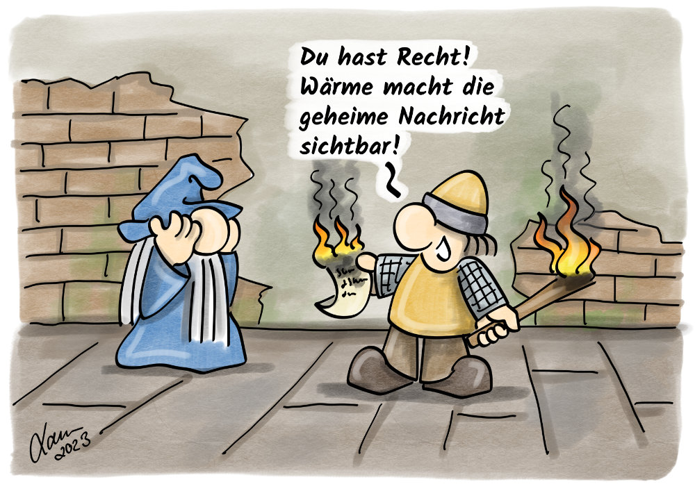 Cartoon-Geheimschrift