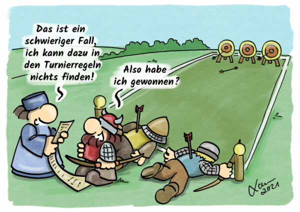 Cartoon-Regelinterpretation