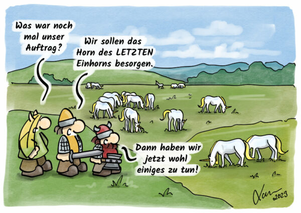 Kleine Helden Cartoon - Unmoralisch