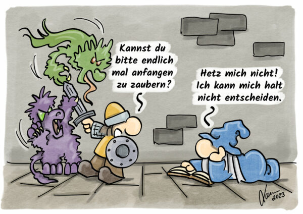 Kleine Helden Cartoon - Zaubersprüche