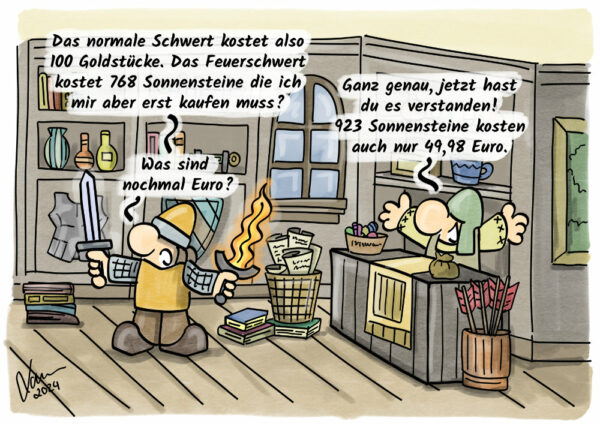 Kleine Helden Cartoon - Mikrotransaktionen