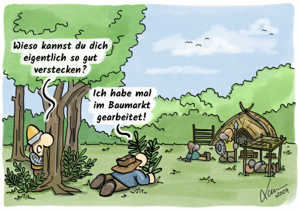 Kleine Helden Cartoon - Berufshintergrund
