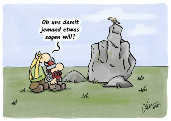 Kleine Helden Cartoon - Zeichen