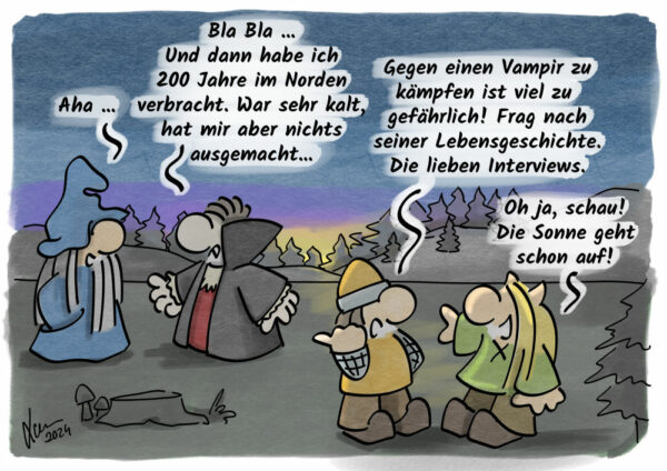 Kleine Helden Cartoon - Vampire