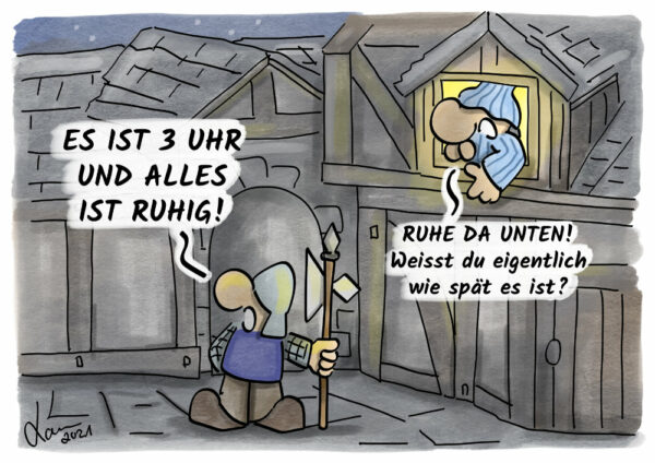 Kleine Helden Cartoon - Ordnung