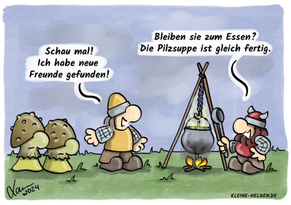 Kleine Helden Cartoon - Freunde
