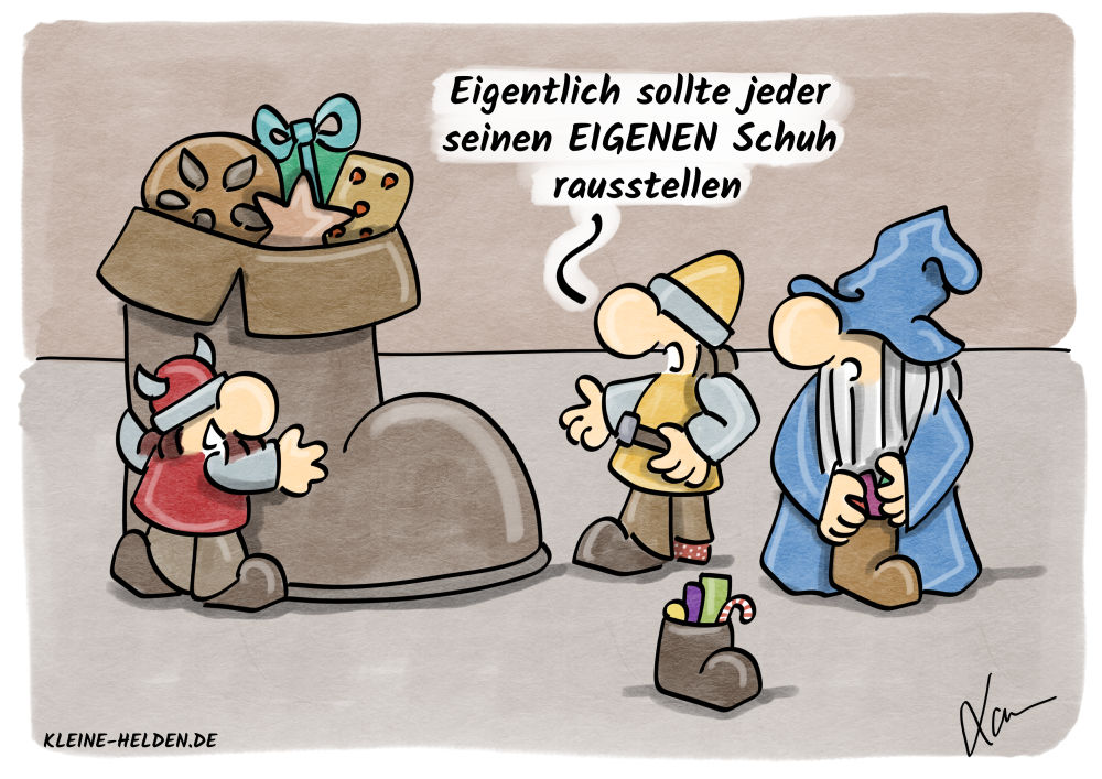 Kleine Helden Cartoon - Artefakte