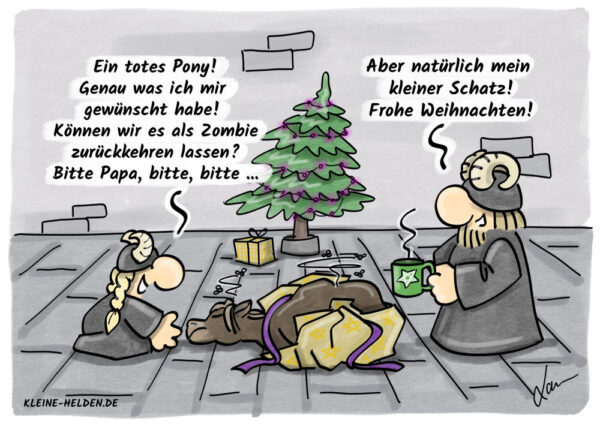 Kleine Helden Cartoon - Bescherung