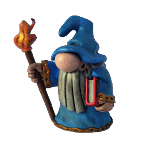 3D Miniatur - Magier