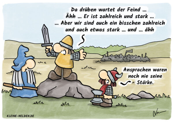 Kleine Helden Cartoon - Ansprache