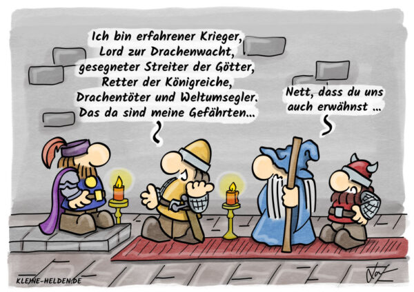 Kleine Helden Cartoon - Selbstdarstellung