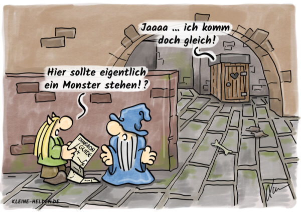 Kleine Helden - Cartoon - Dungeon Führer