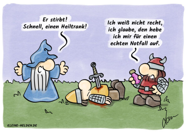 Kleine Helden Cartoon - Notfälle