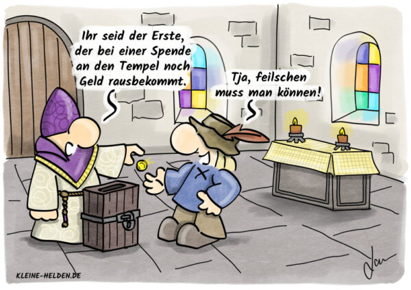 Kleine Helden Cartoon - Spende