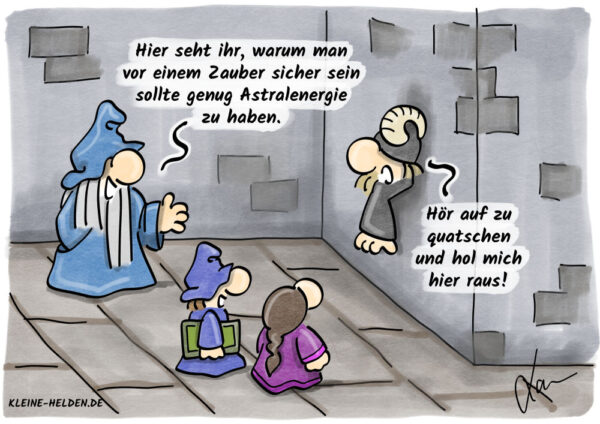 Kleine Helden Cartoon - Astralanergie