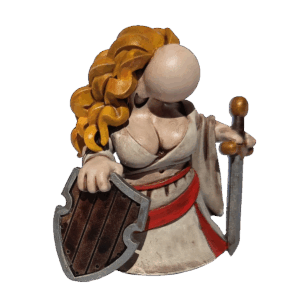 3D Miniatur - Schildmaid