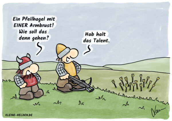 Kleine Helden Cartoon - Talente