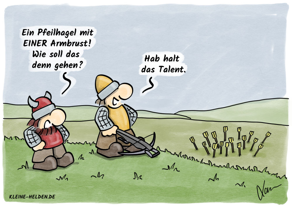 Kleine Helden Cartoon - Talente