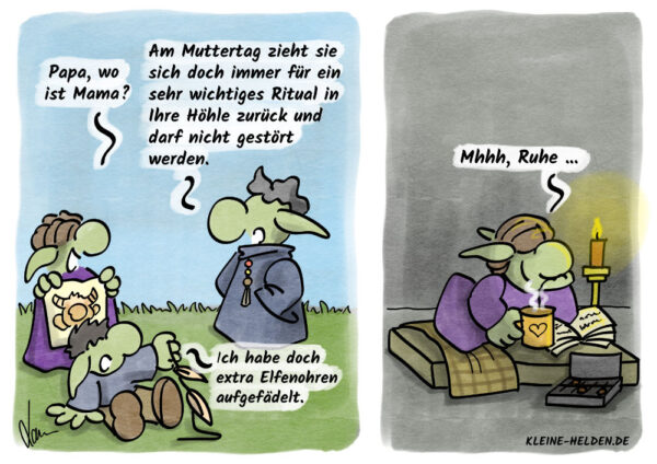 Kleine Helden Cartoon - Muttertag
