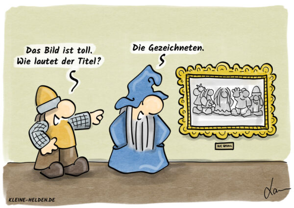 Kleine Helden Cartoon - Gezeichnet