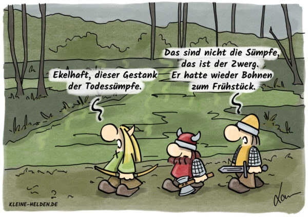 Kleine Helden Cartoon - Sumpf