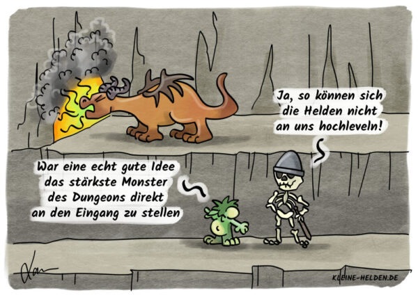 Kleine Helden Cartoon - Hochleveln