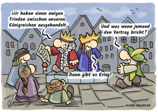 Kleine Helden Cartoon - Absprachen