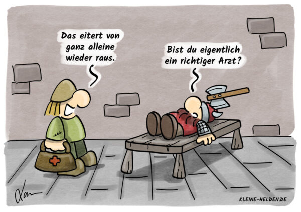 Kleine Helden Cartoon - Medikus