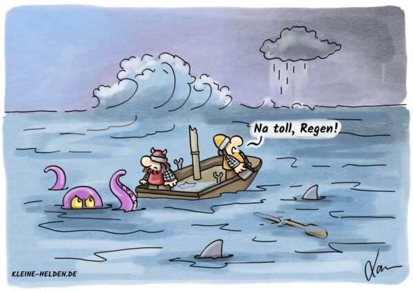 Kleine Helden Cartoon - Probleme