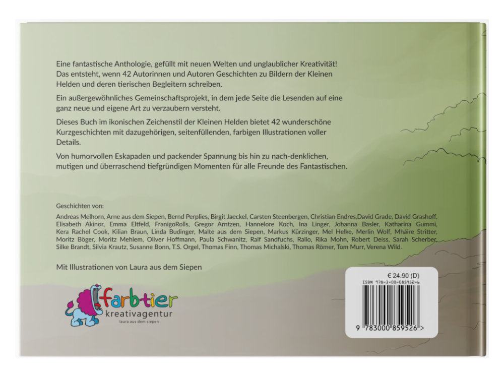 Kleine Helden Kurzgeschichten Buch - Backcover