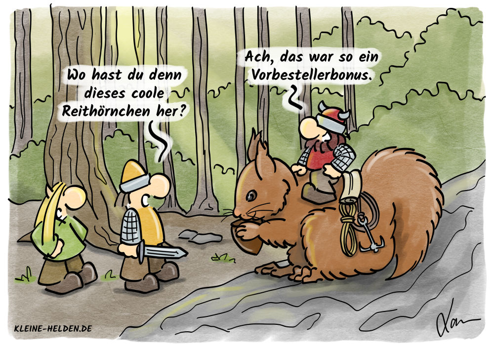 Kleine Helden Cartoon 235 - Vorbestellungen