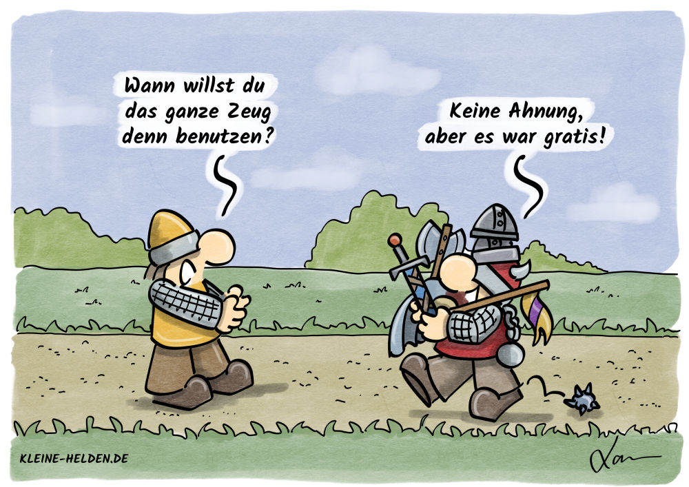 Kleine Helden Cartoon - 329 - Gratis Rollenspieltag