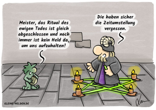 Kleine Helden Cartoon - 330 - Zeitumstellung